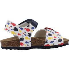 Chaussures-Chaussures bébé 17-26-Sandales bébé garçon en cuir doux et confortables