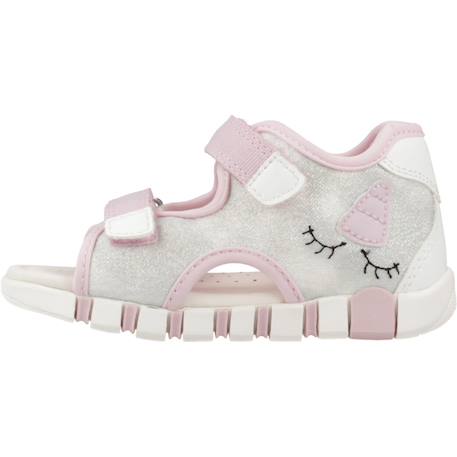 Sandales fille en textile aérées pour l'été Rose 2 - vertbaudet enfant 
