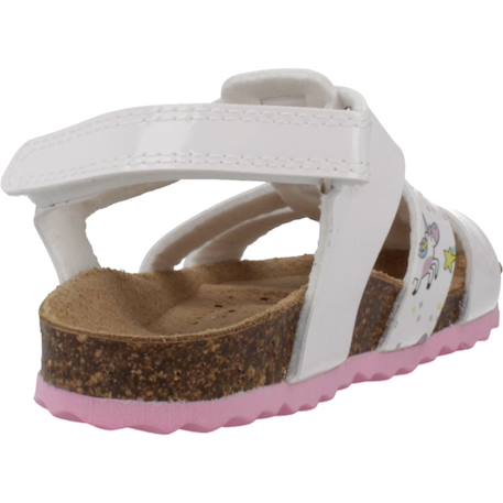 Sandales fille cousues-collées à maintien ajusté Blanc 3 - vertbaudet enfant 