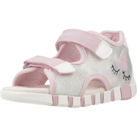 Sandales fille en textile aérées pour l'été Rose 4 - vertbaudet enfant 