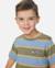 T-shirt rayé ride the wave garçon Faded denim 4 - vertbaudet enfant 