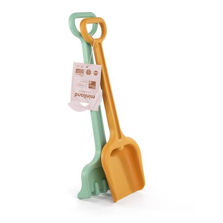 Set de pelle et râteau pour s'amuser sur la plage Orange 1 - vertbaudet enfant 