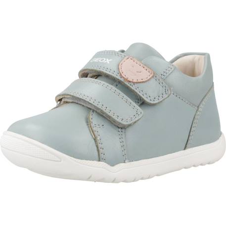 Baskets fille en cuir légères et durables Bleu+Rose 4 - vertbaudet enfant 