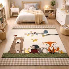 Linge de maison et décoration-Décoration-Tapis-Tapis enfant tissé lyn8 photo de foret