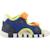 Sandales bébé garçon ajustables pour l'été Bleu+Bleu 2+Multicolore 13 - vertbaudet enfant 