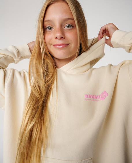 Sweat hibiscus heat hawaii fille Bone 6 - vertbaudet enfant 