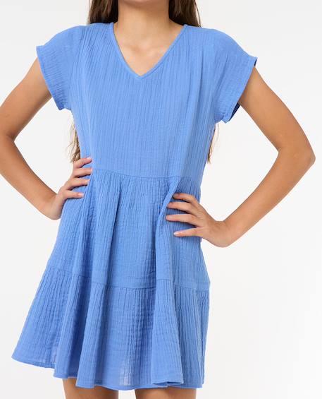 Robe fille premium surf Blue+Bright pink 5 - vertbaudet enfant 