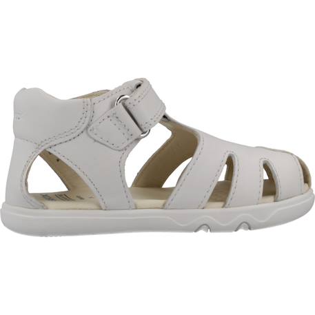 Sandales garçon cuir maintien solide pour l'été Blanc 1 - vertbaudet enfant 
