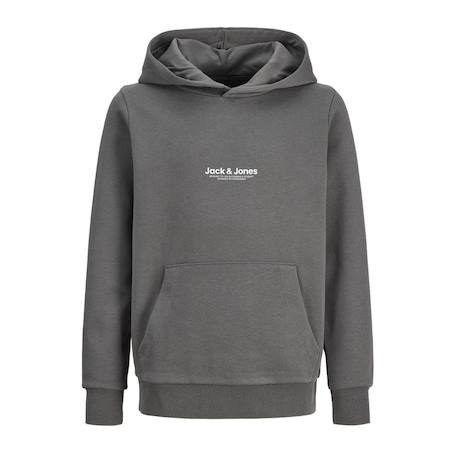 Sweat garçon à capuche vesterbro Beige+Bleu+Gris+Noir 7 - vertbaudet enfant 
