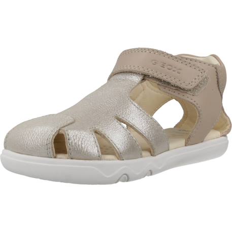 Sandales fille cuir à brides maintien ajusté D´or+Violet 4 - vertbaudet enfant 