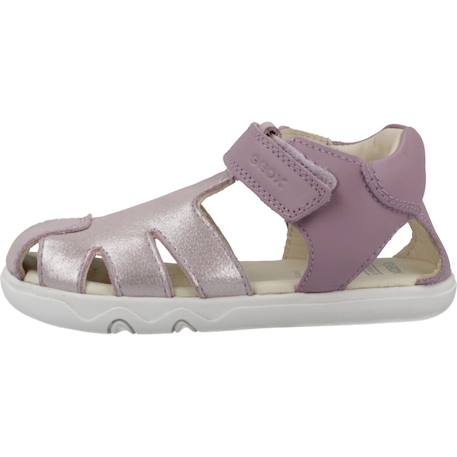 Sandales fille cuir à brides maintien ajusté D´or+Violet 8 - vertbaudet enfant 