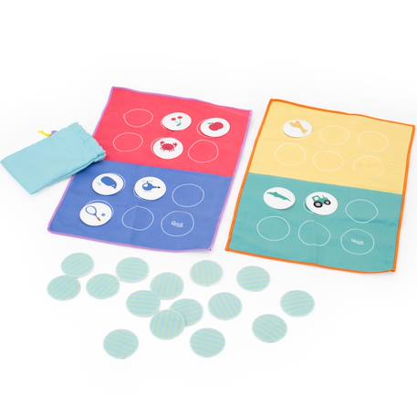 Jeu de voyage bingo-loto Bleu, blanc, orange 2 - vertbaudet enfant 