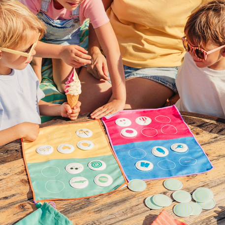 Jeu de voyage bingo-loto Bleu, blanc, orange 5 - vertbaudet enfant 