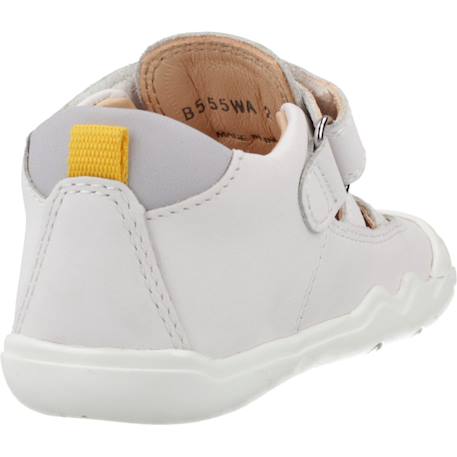 Sandales garçon cuir maintien solide pour l'été Blanc+Bleu 3 - vertbaudet enfant 