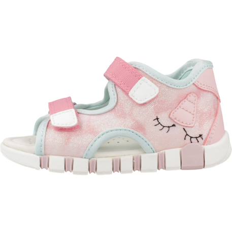 Sandales fille en textile aérées pour l'été Rose 2 2 - vertbaudet enfant 