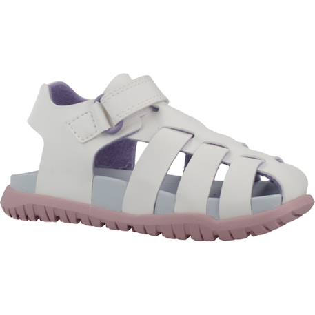 Sandales fille légères à semelle stable pour l'été Blanc+Rose+Rose 2+Rose 3+Rose c8842 5 - vertbaudet enfant 
