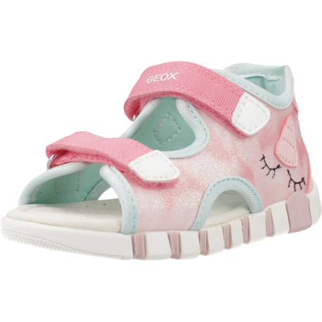 Sandales fille en textile aérées pour l'été Rose 2 4 - vertbaudet enfant 