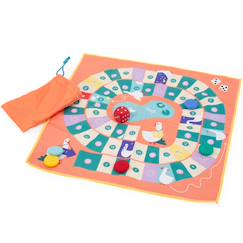 Jouet-Jeux de plein air-Jeux de plage-Activités de plage-Jeu de voyage jeu de l'oie-echelles et serpents