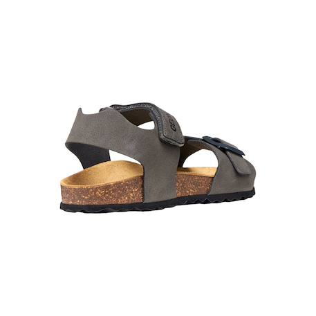 Sandales en cuir  à scratch Gris foncé+Kaki+Marine+Marine rouge+Navy orange sombre 4 - vertbaudet enfant 