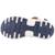 Sandales garçon en cuir robustes et durables Bleu+Marron 12 - vertbaudet enfant 