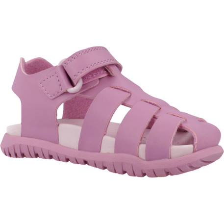 Sandales fille légères à semelle stable pour l'été Blanc+Rose+Rose 2+Rose 3+Rose c8842 23 - vertbaudet enfant 