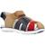 Sandales garçon en cuir robustes et durables Bleu+Marron 11 - vertbaudet enfant 