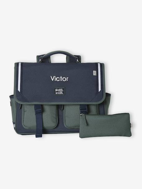 Cartable garçon personnalisable bleu foncé 8 - vertbaudet enfant 