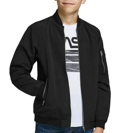 Bomber garçon mash Noir 1 - vertbaudet enfant 