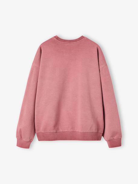Sweat fille manches longues écru+vieux rose 5 - vertbaudet enfant 