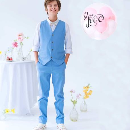 Pantalon chino bleu ciel | ambroise Bleu 2 - vertbaudet enfant 