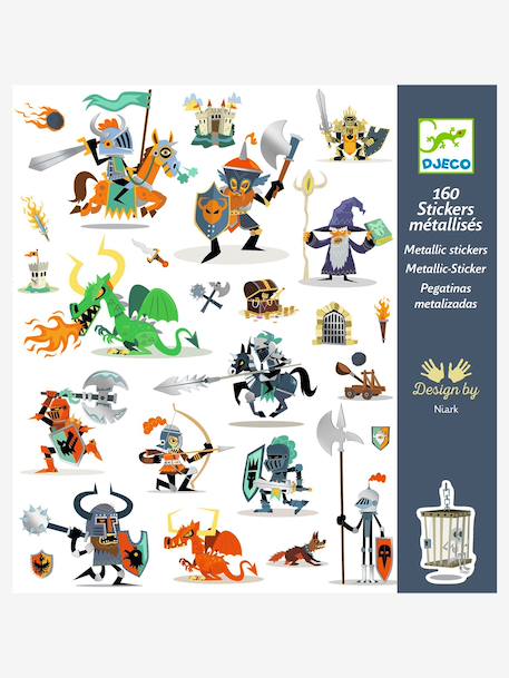 160 stickers chevalier bleu 1 - vertbaudet enfant 
