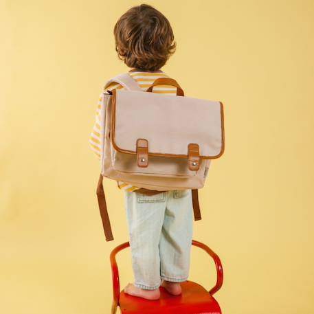 Cartable fille a4 maternelle (33 cm) Beige, marron+Marron, beige+Rose, rouge+Rouge, rose 3 - vertbaudet enfant 