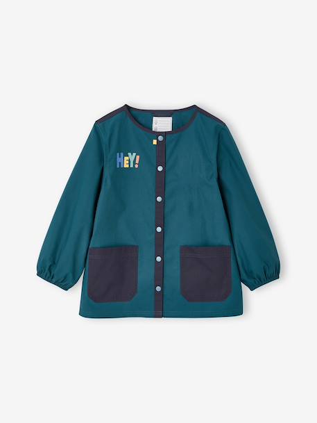 Tablier garçon personnalisable vert foncé 1 - vertbaudet enfant 