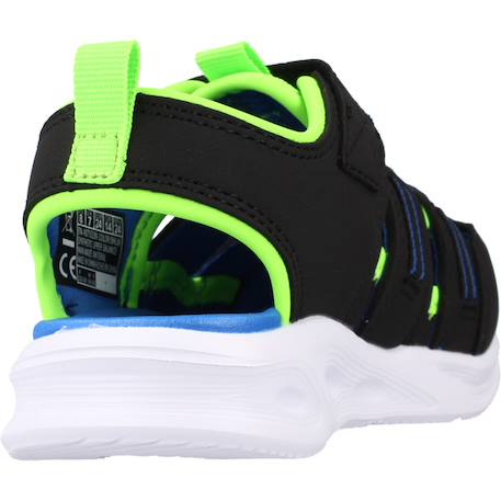 Sandales bébé garçon légère souple Bleu blnv+Noir bklm+Rouge rdbk 9 - vertbaudet enfant 