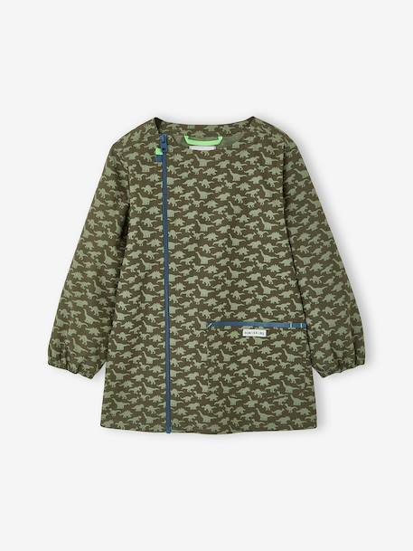Tablier garçon zippé personnalisable kaki 1 - vertbaudet enfant 