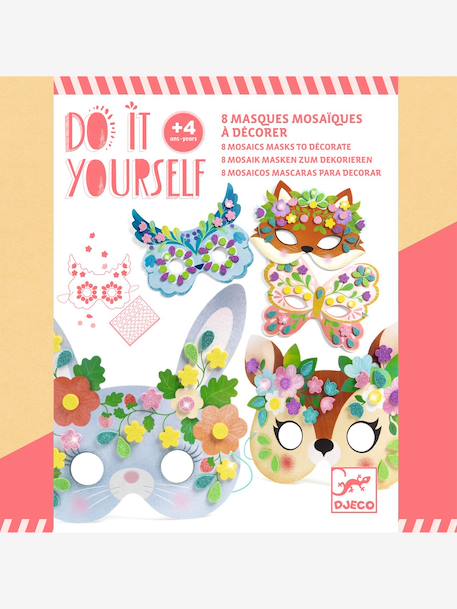 DIY 4+ 5 masques animaux de la forêt rose 1 - vertbaudet enfant 