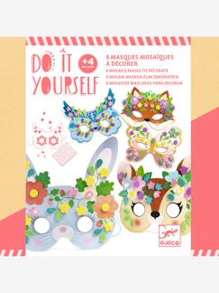 Jouet-Activités artistiques et musicales-Loisirs créatifs-Gommettes, collage et modelage-Lot 5 masques animaux DIY