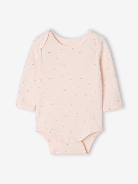 Lot de 3 bodies manches longues bébé fille rose pâle 6 - vertbaudet enfant 