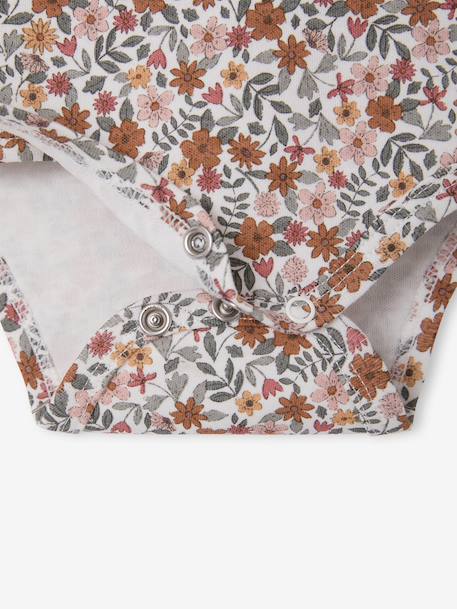 Lot de 5 bodies bébé fille manches longues rose 9 - vertbaudet enfant 