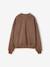 Sweat fille manches longues chocolat+gris 2 - vertbaudet enfant 