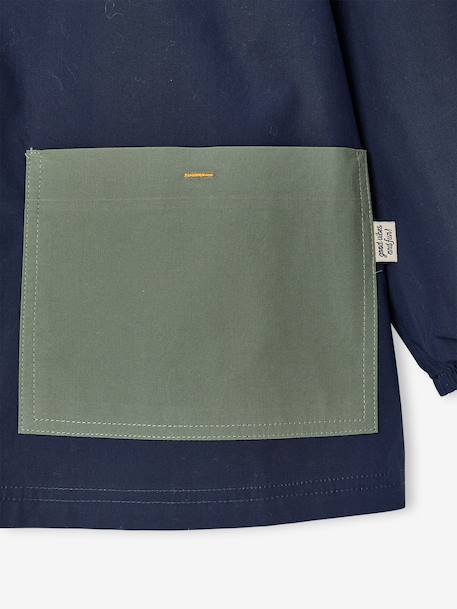 Tablier garçon personnalisable 'Cool school' bleu+bleu foncé 9 - vertbaudet enfant 