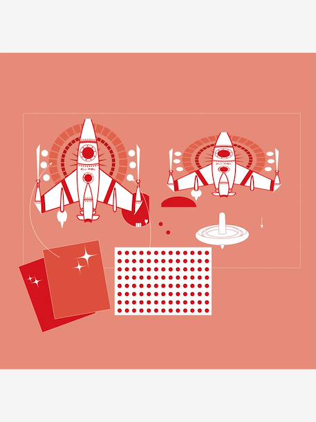 Toupies cosmos à créer rouge 6 - vertbaudet enfant 