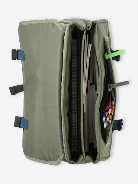 Cartable garçon personnalisable kaki 5 - vertbaudet enfant 