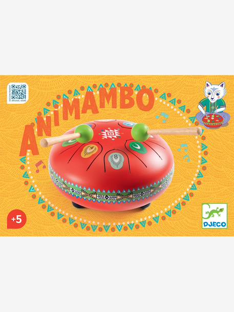 Tambour Animambo rouge+violet 5 - vertbaudet enfant 