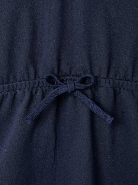 Robe courte à capuche fille gris chiné+marine 10 - vertbaudet enfant 