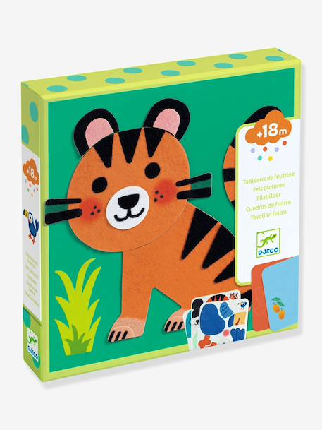 Tableaux feutrine animaux tout doux vert 1 - vertbaudet enfant 