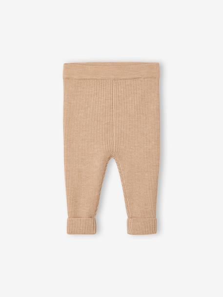 Ensemble bébé mixte gilet pantalon en tricot beige+blanc+vert d'eau+vert sauge 3 - vertbaudet enfant 