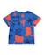 T-shirt pour garçon en maille avec imprimé marin all over Bleu 2 - vertbaudet enfant 