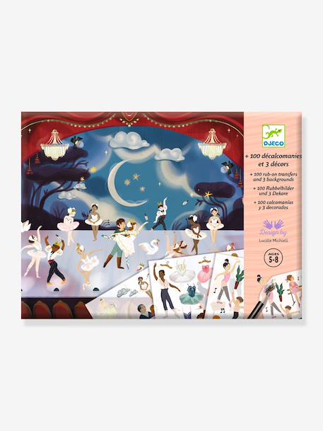 Décalcomanie petit rat de l'opéra rose clair 1 - vertbaudet enfant 