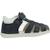 Sandales en cuir à scratch Bleu+Marine+Marine   jaune foncé 1 - vertbaudet enfant 